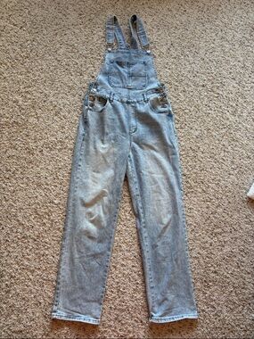 Kensie Light Blue Denim Overalls